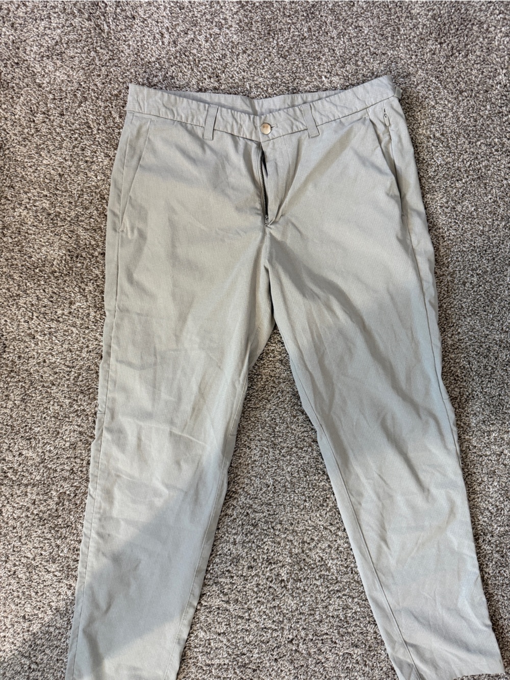 Lululemon Commission Pants Woven Air 33W 30L White Opal